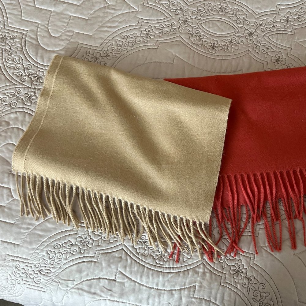 Two Cashmere Scarves Made in Scotland BRAND NEW